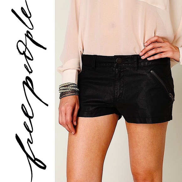 Free People Pants - ❤️ We the Free People Vegan Faux Leather shorts 6